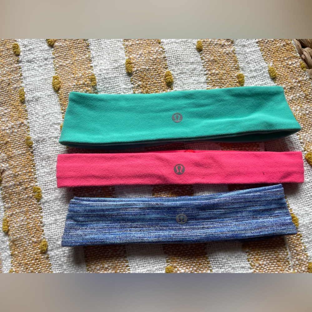 lululemon athletica Hair Accessories Set - Green, Pink, Blue